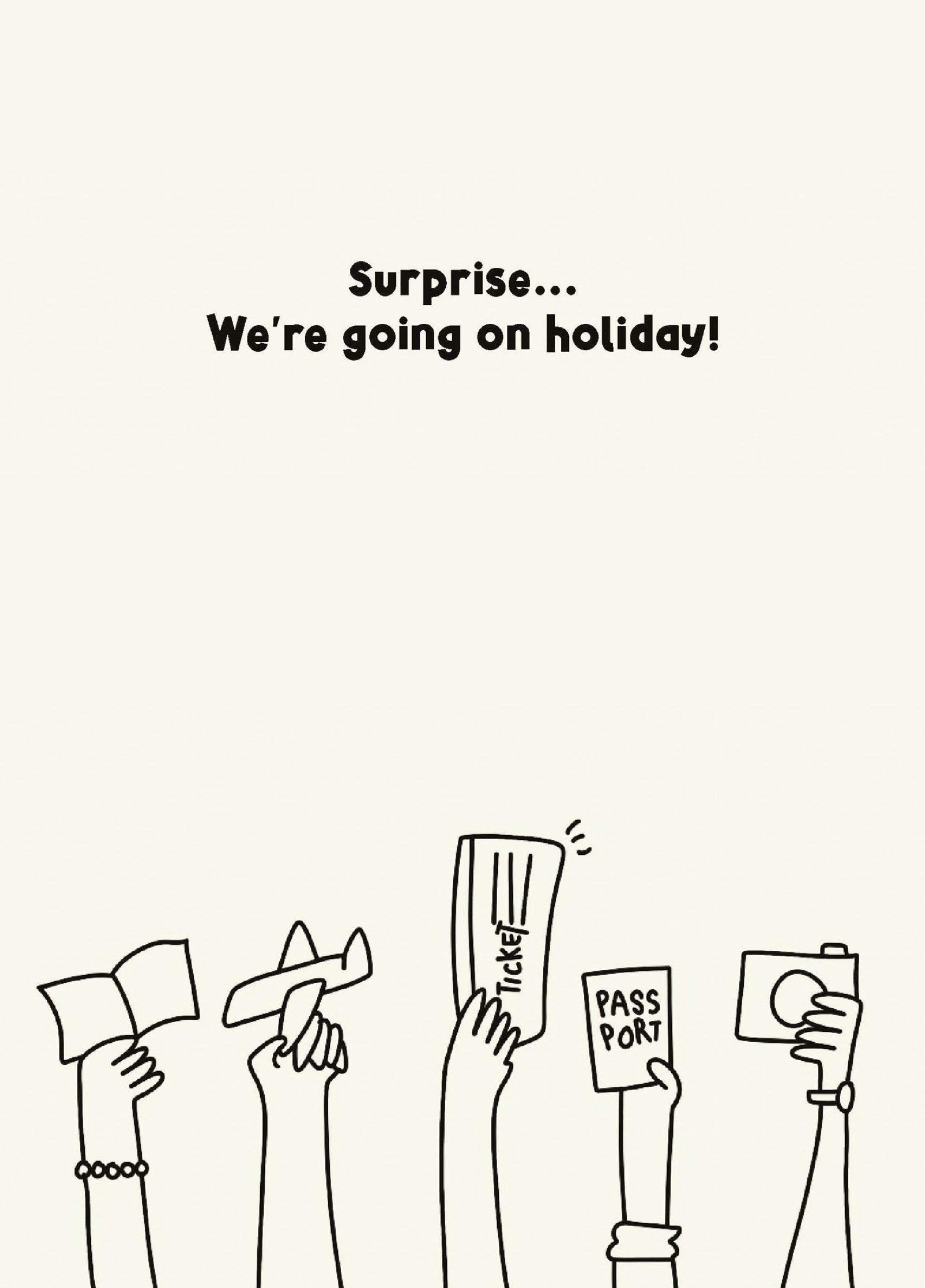 Surprise We're Going On Holiday!