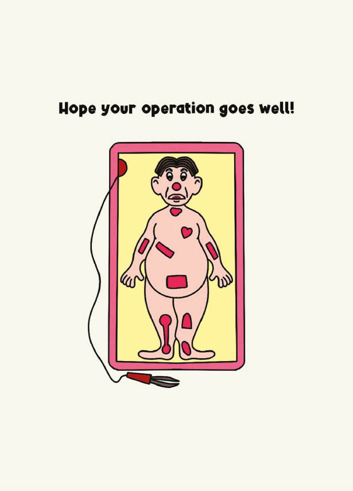 Operation Board Game Get Well Soon Card