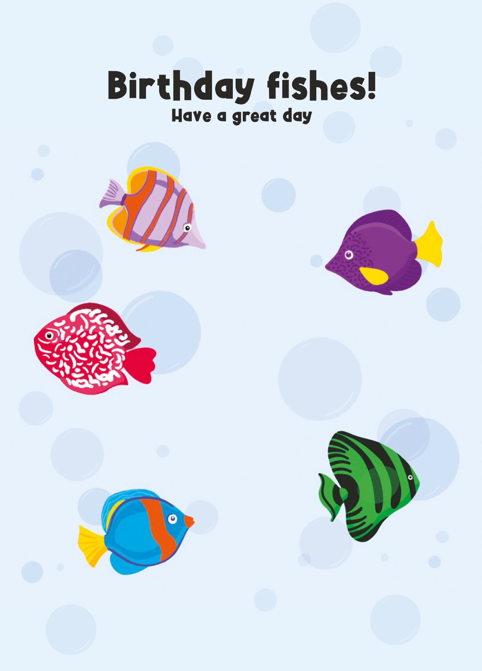 Birthday Fishes Card