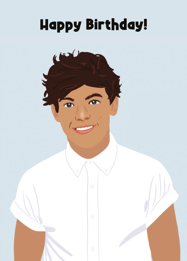 Louis Thomlinson - One Direction - Singer - Birthday Card