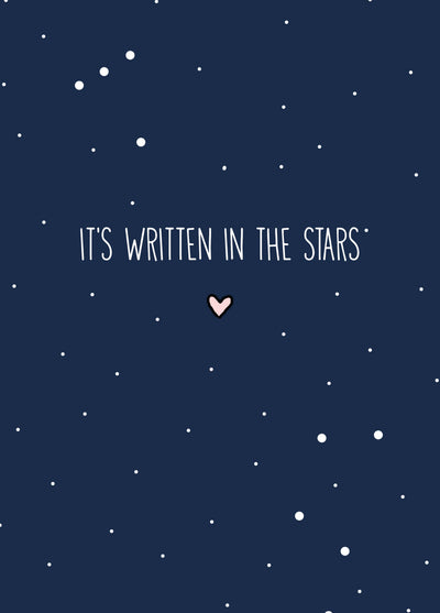 Written In The Stars Anniversary Card
