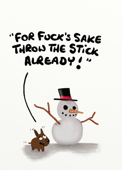 Throw The Stick Card