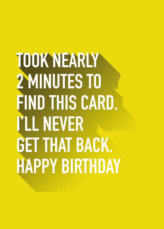 Took 2 Mins To Find This Card