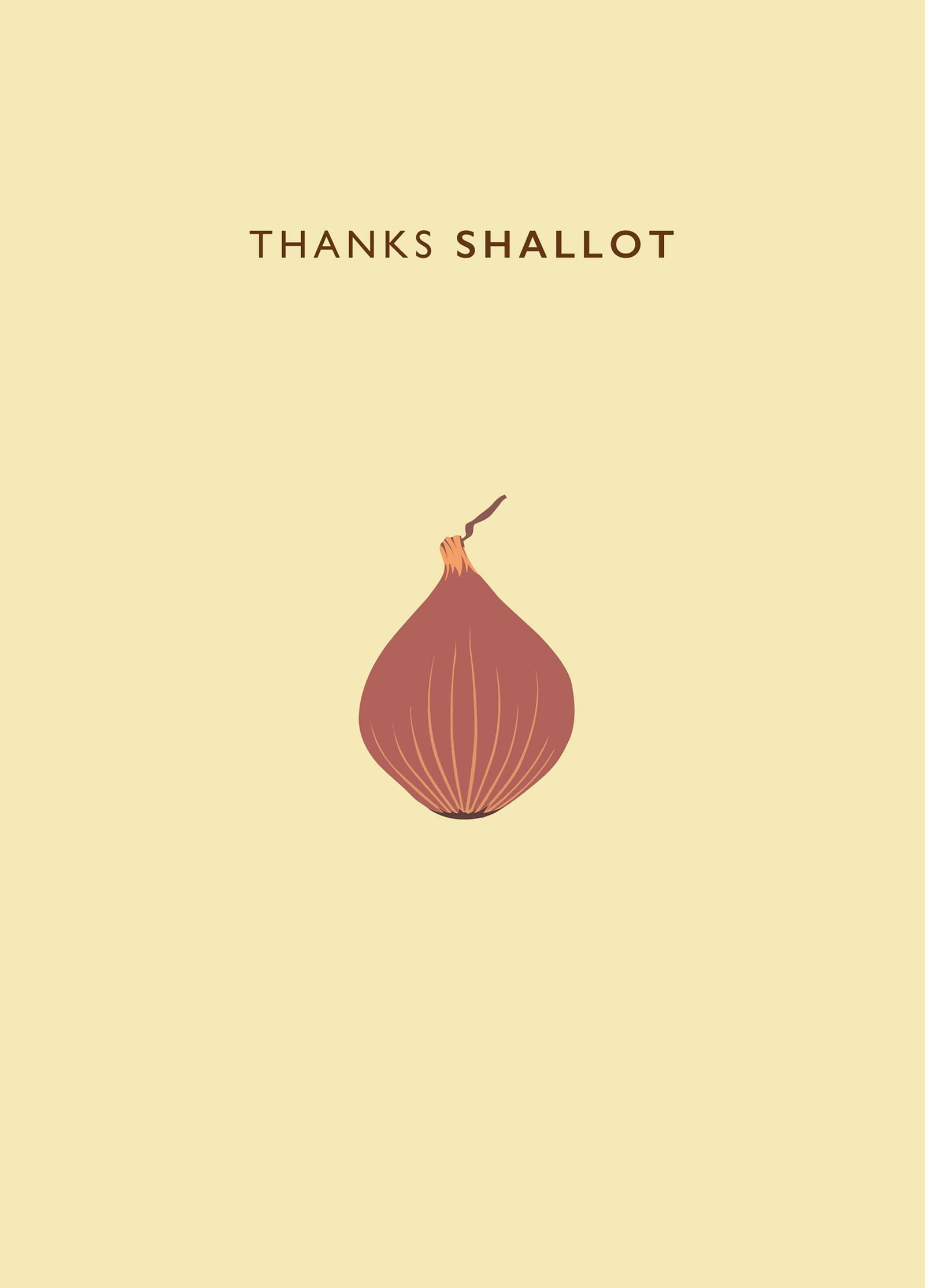 Thanks Shallot Card