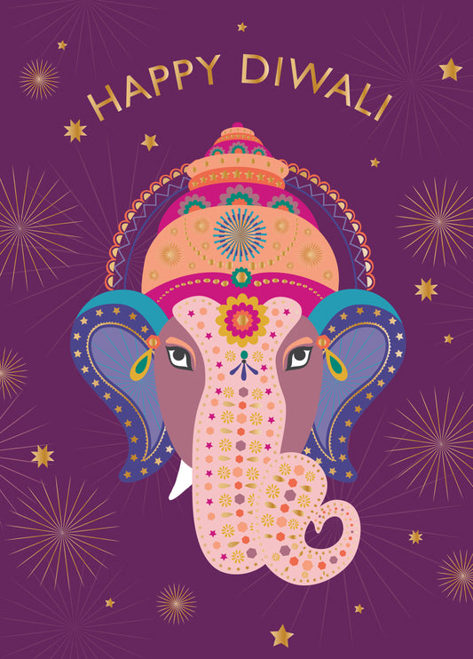 Happy Diwali Ganesh Card