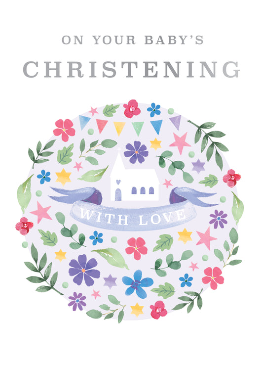 Floral Watercolour Christening