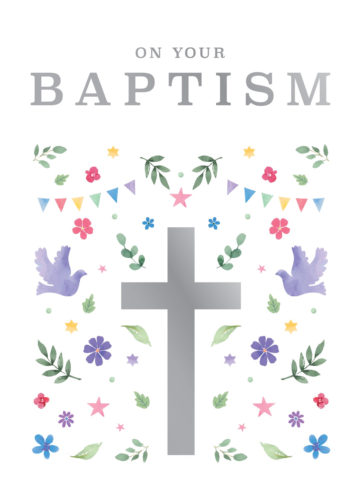Floral Watercolour Baptism