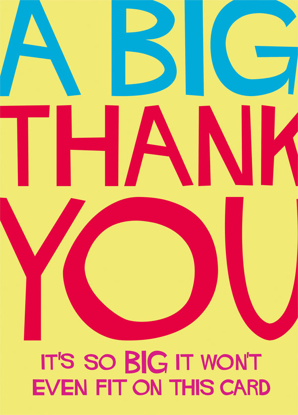 A Big Thank You Card