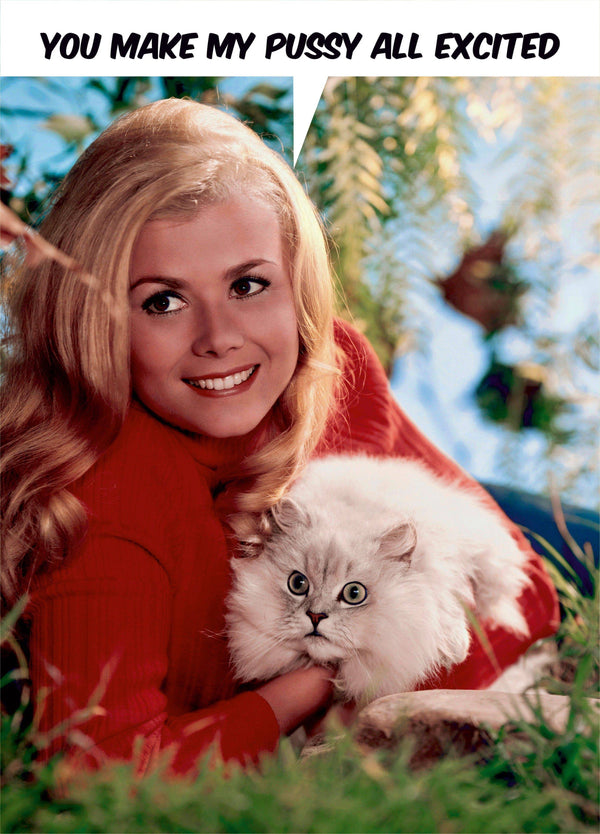 Pussy All Excited Valentine's Card