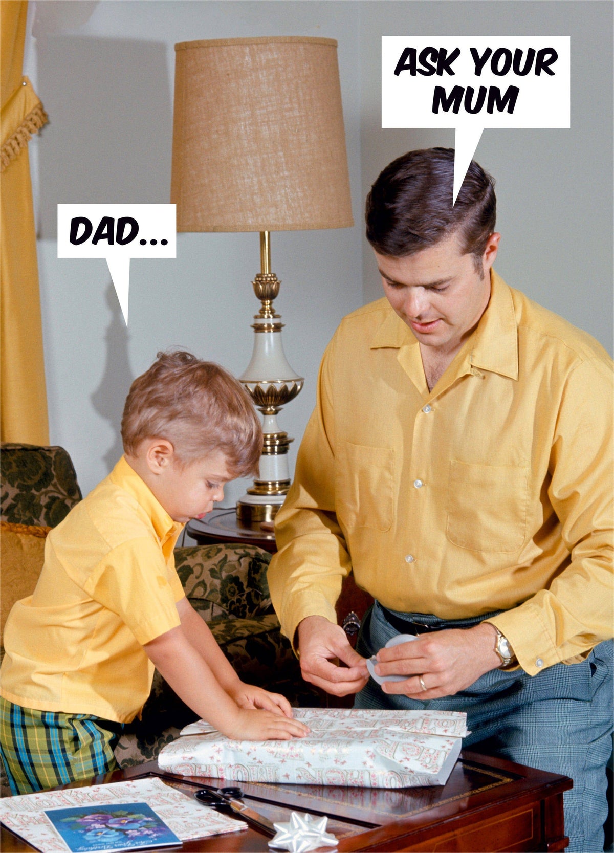 Ask Your Mum Card