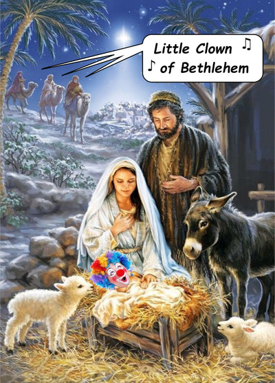 Little Clown Of Bethlehem Card