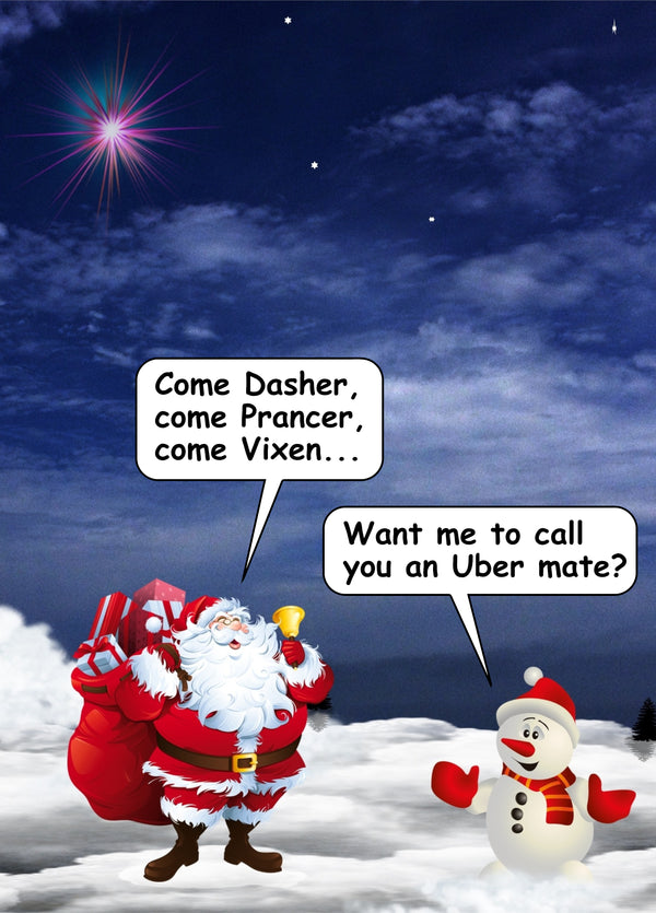 Christmas Uber Card
