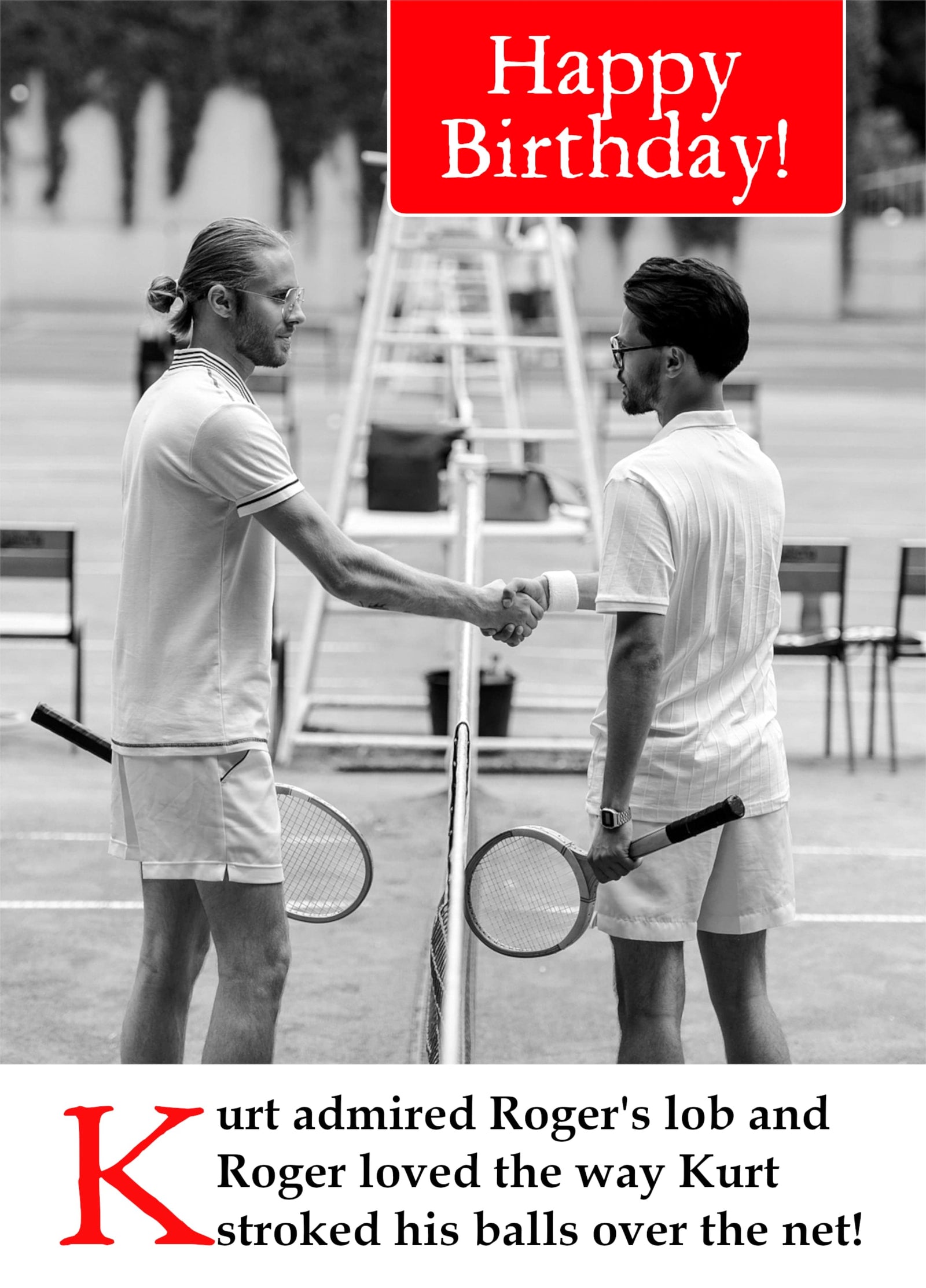 Cheeky Tennis Card