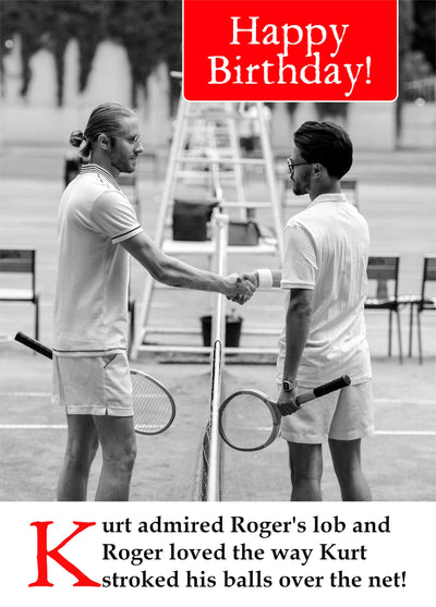Cheeky Tennis Card