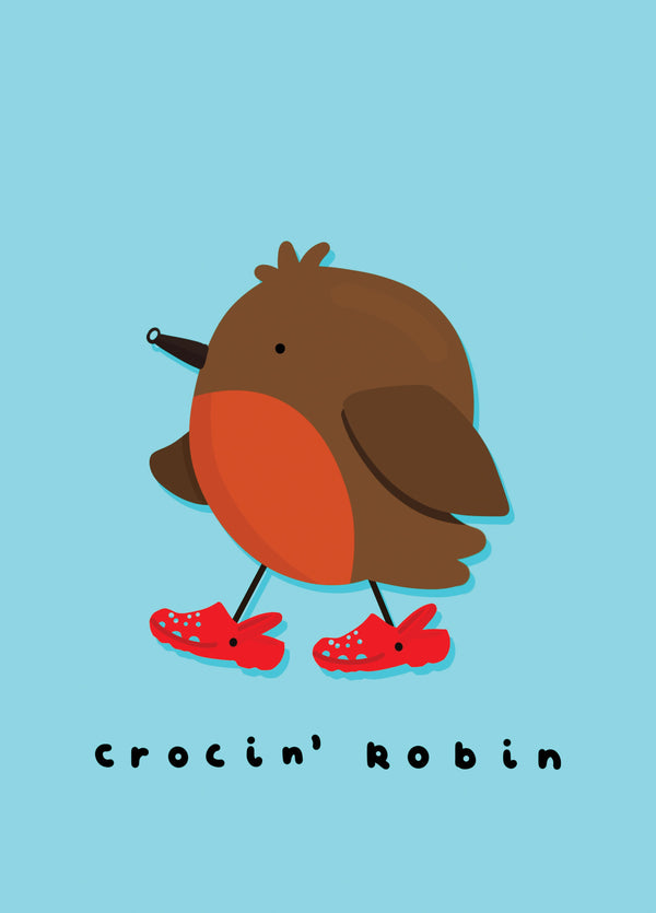 Crocin’ Robin Christmas Card