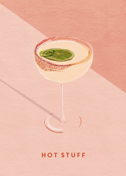 Hot Stuff Spicy Margarita Card