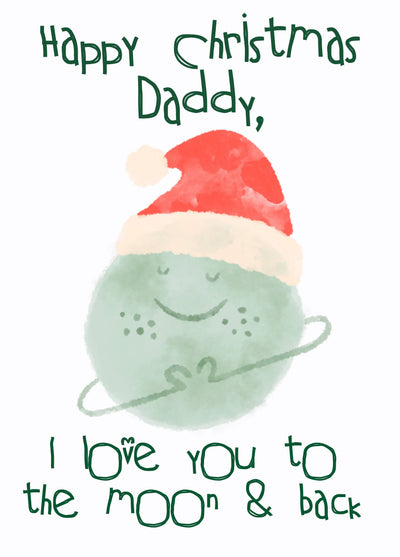 To The Moon Daddy Card