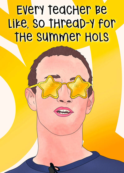Summer Holiday Ready Thank You Card
