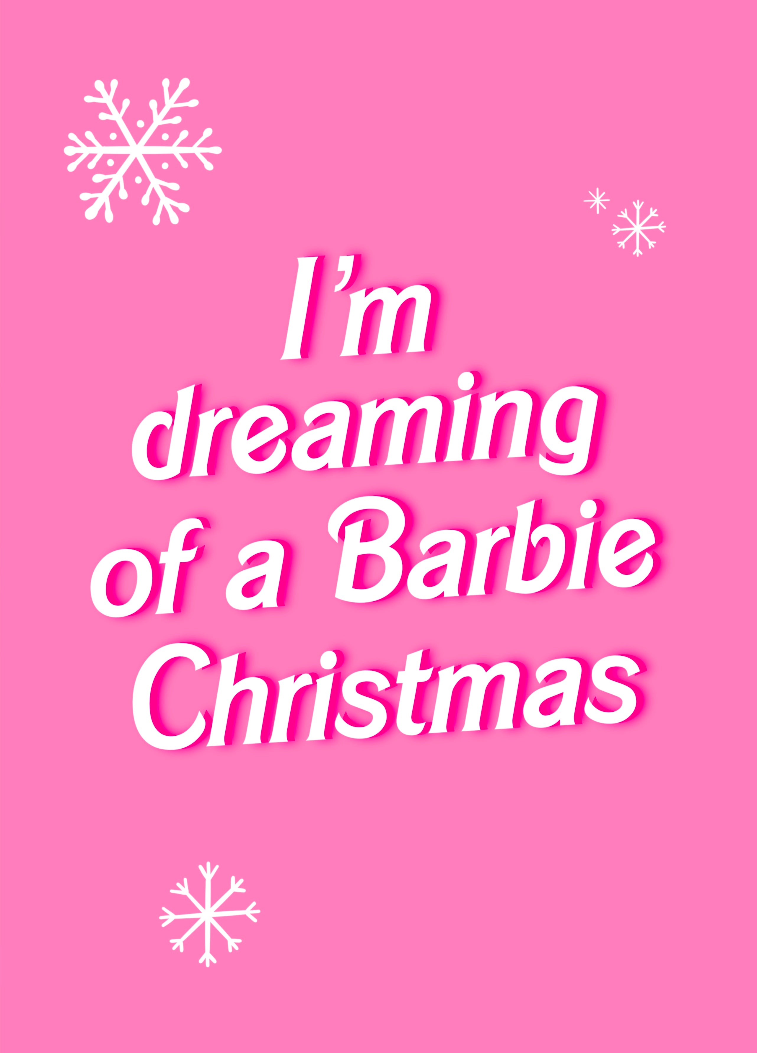 Barbie christmas card best sale