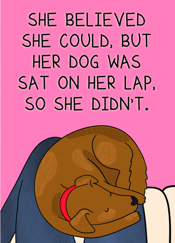 Lap Dog General L Mother's Day Card