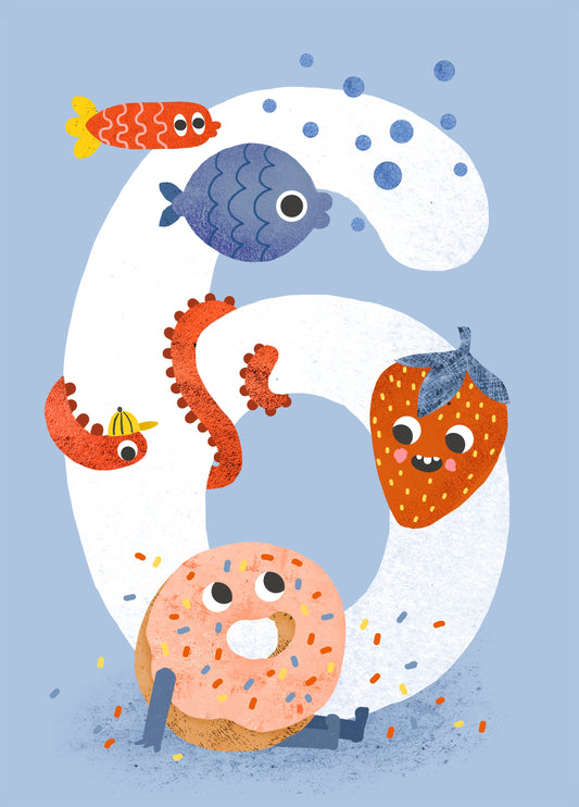 Crazy Critters Age 6 Card