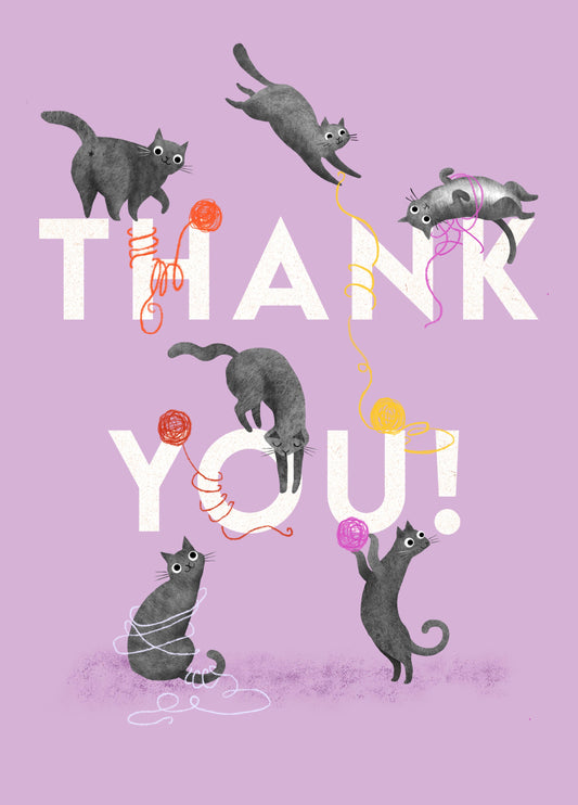 Cat Thank You Card