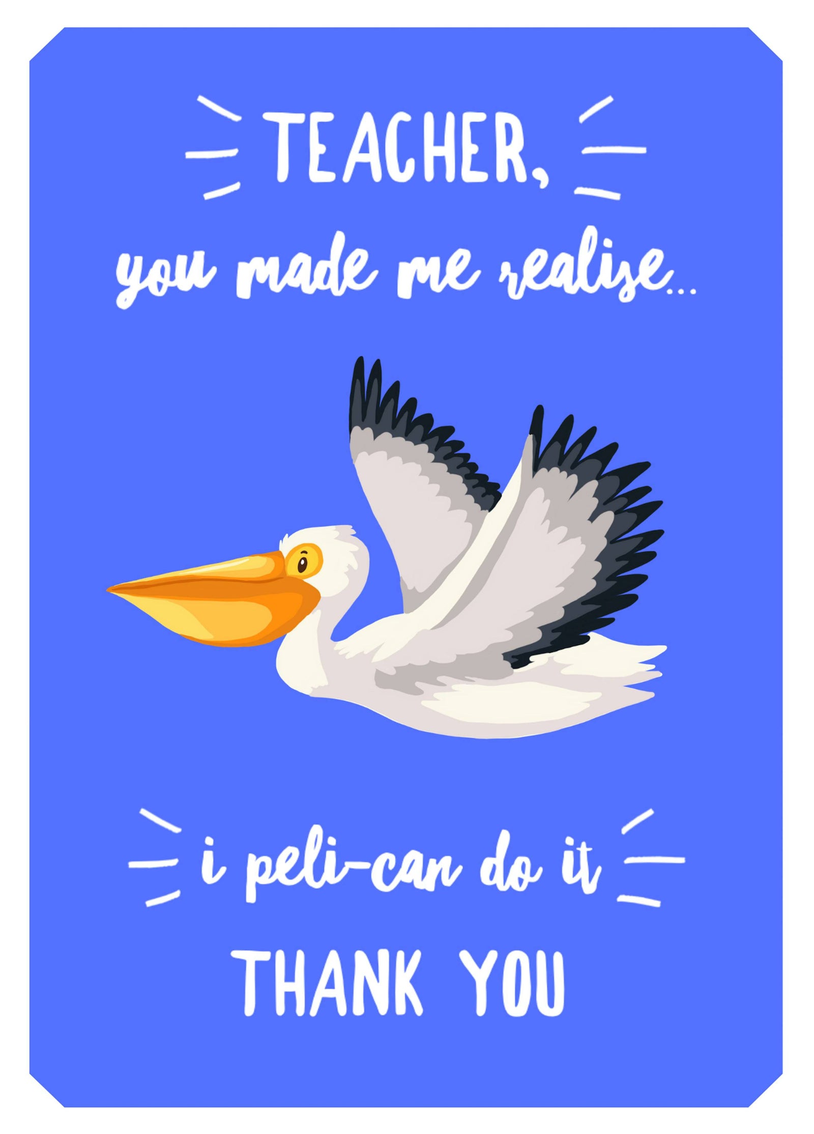 Teacher, Peli-Can Do It Card