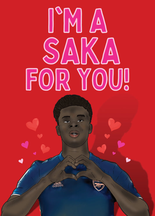 Bakayo Saka Arsenal Football Card