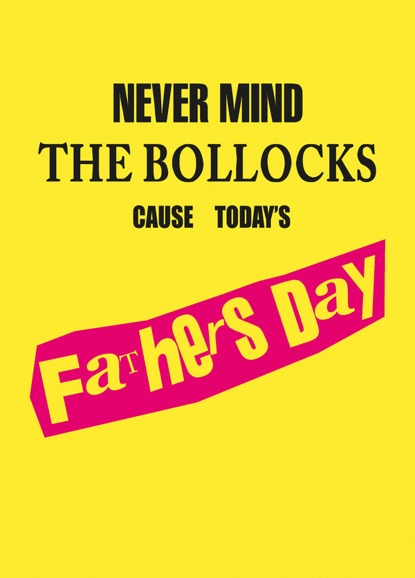 Never Mind The Bollocks Card