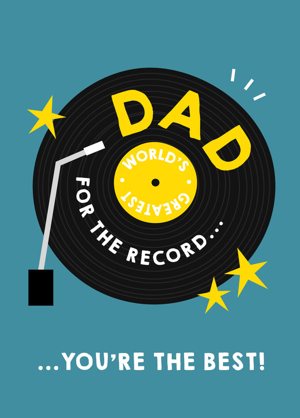 For The Record Father's Day Card