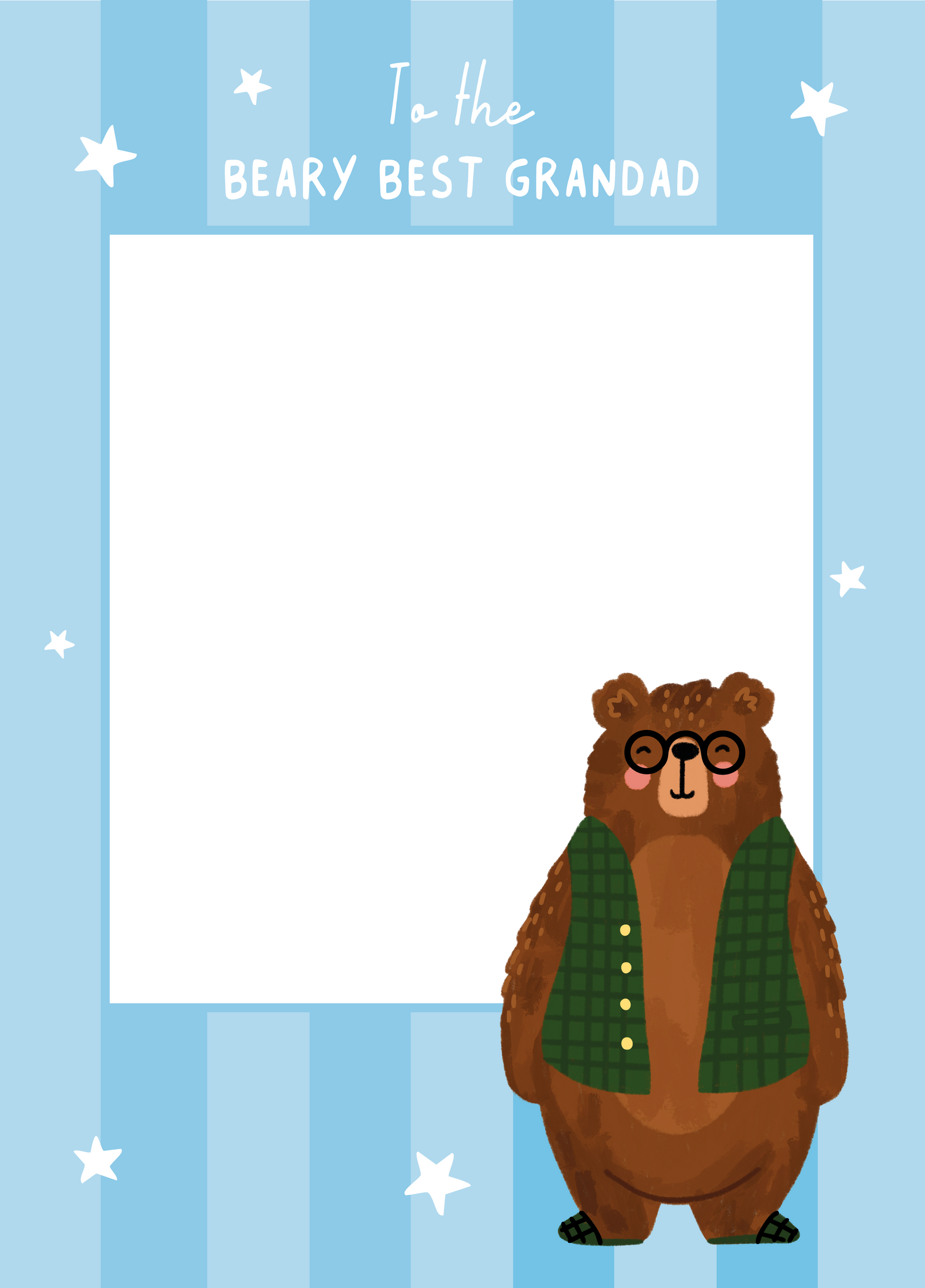 The Beary Best Grandad Photo Card