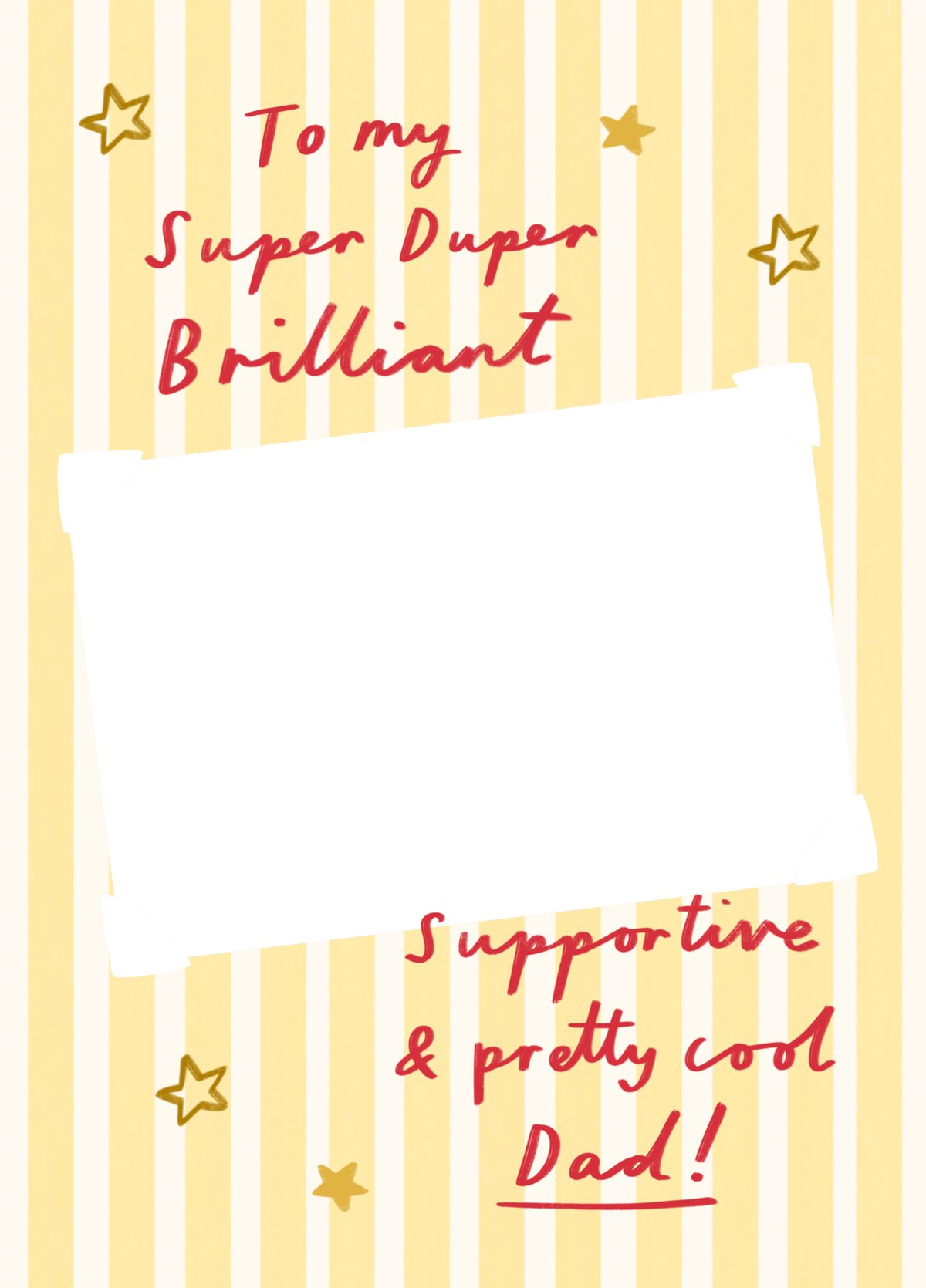 Dad Text Photo Card