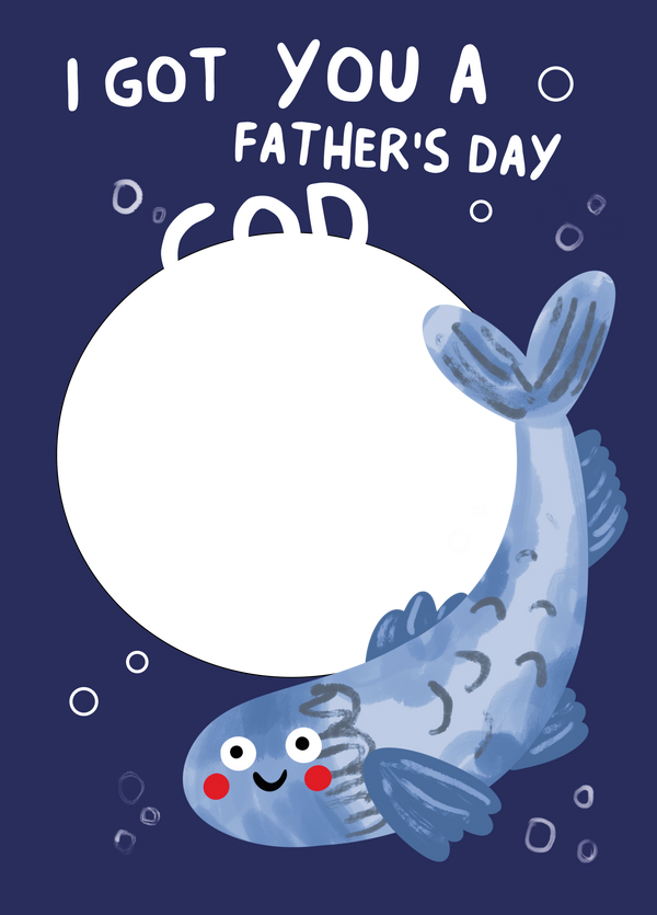 Father's Day Cod Photo Card