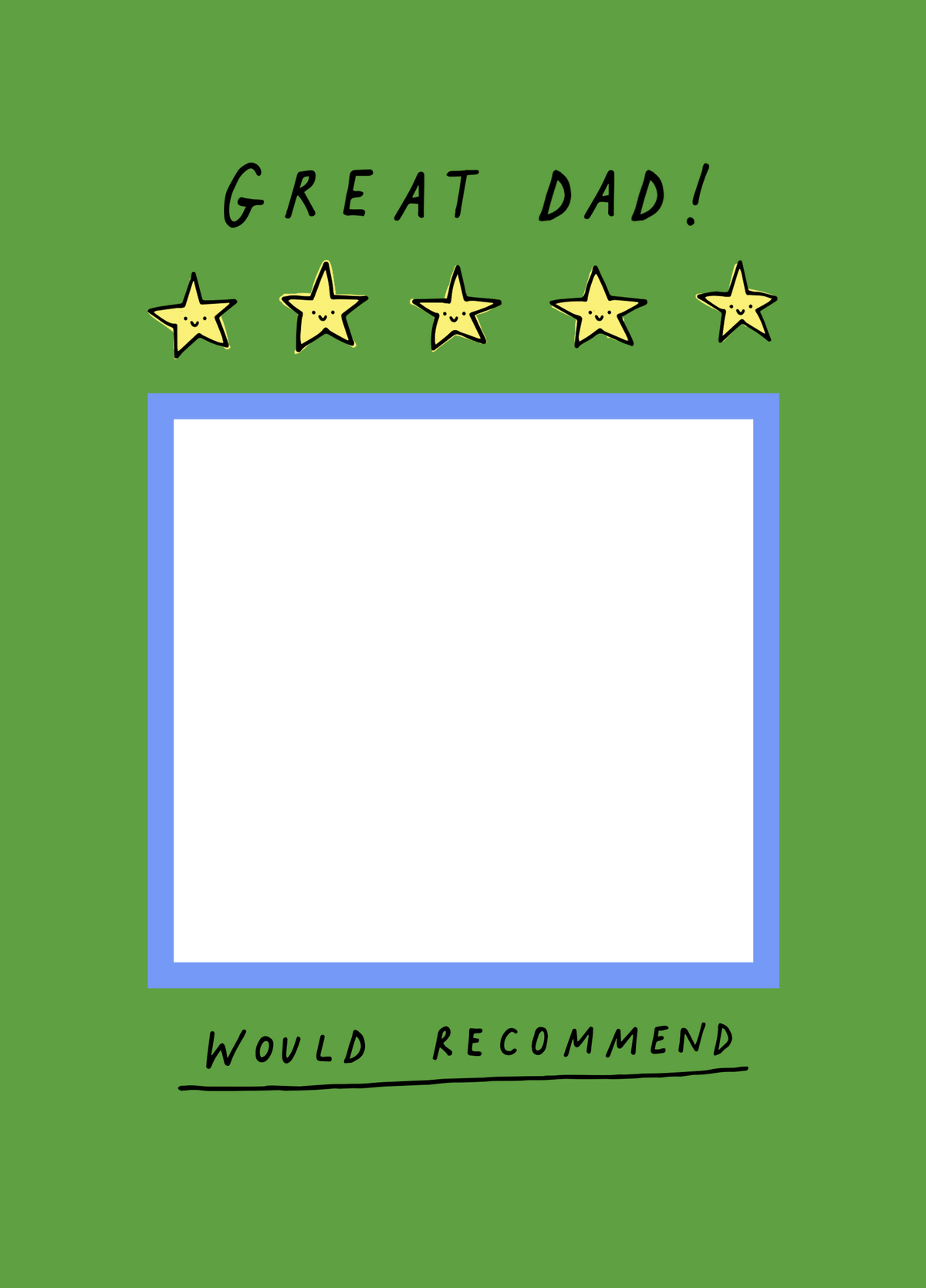 Great Dad Photo Card