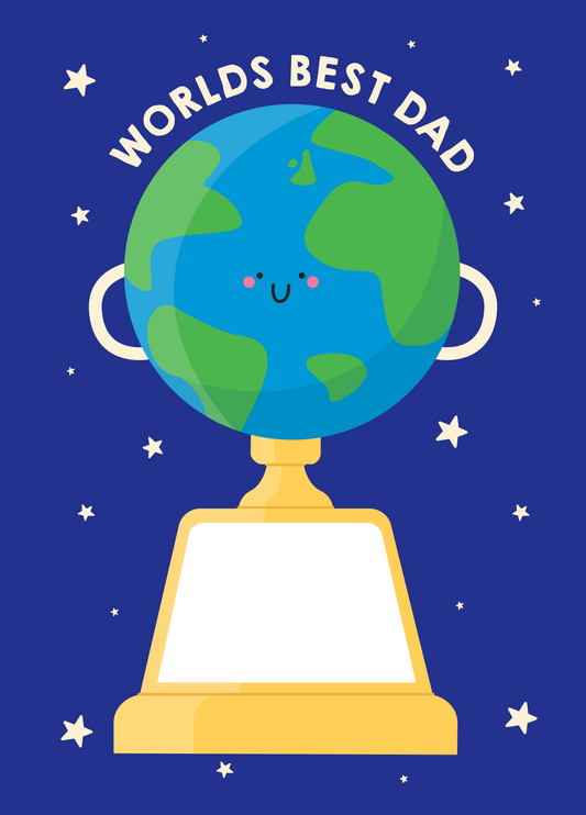 Father's Day Trophy Photo Card