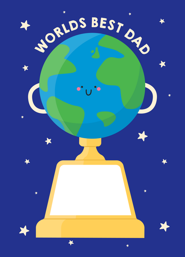 Father's Day Trophy Photo Card