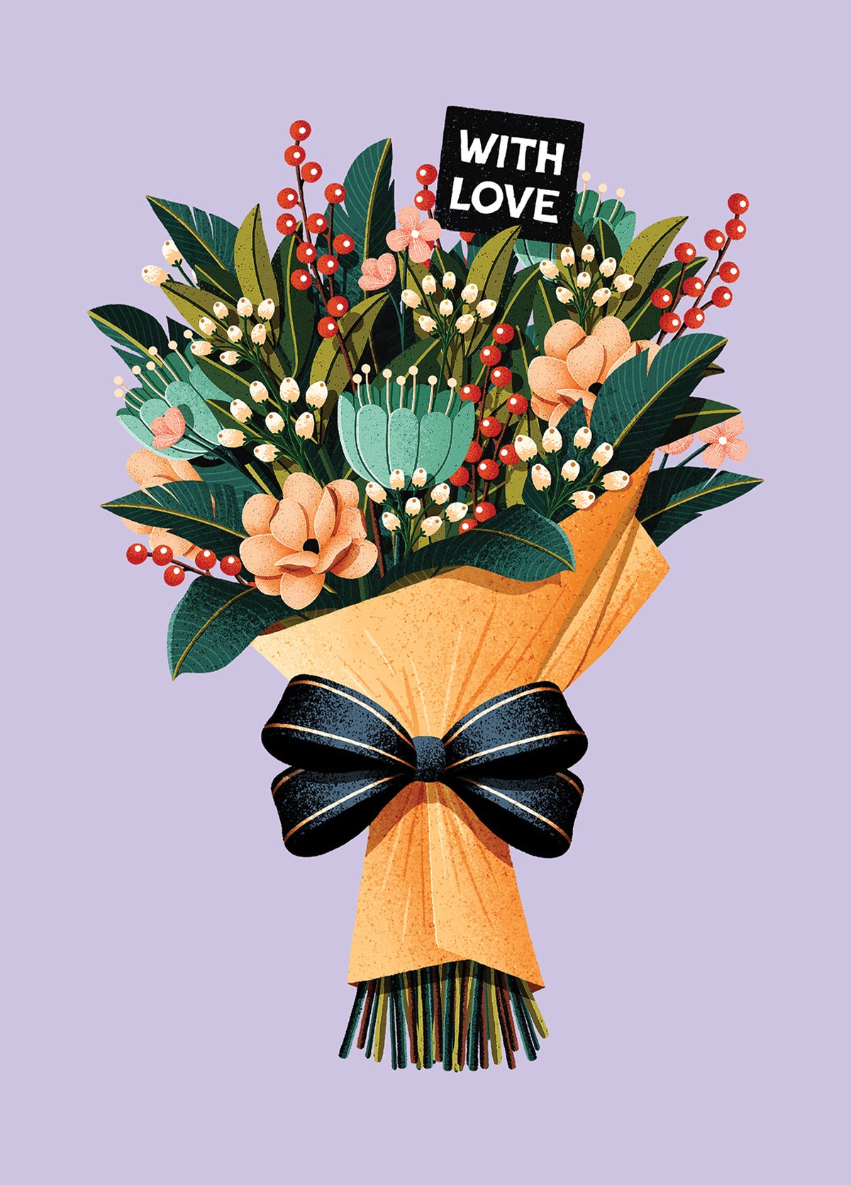 Bunch Of Flowers Card