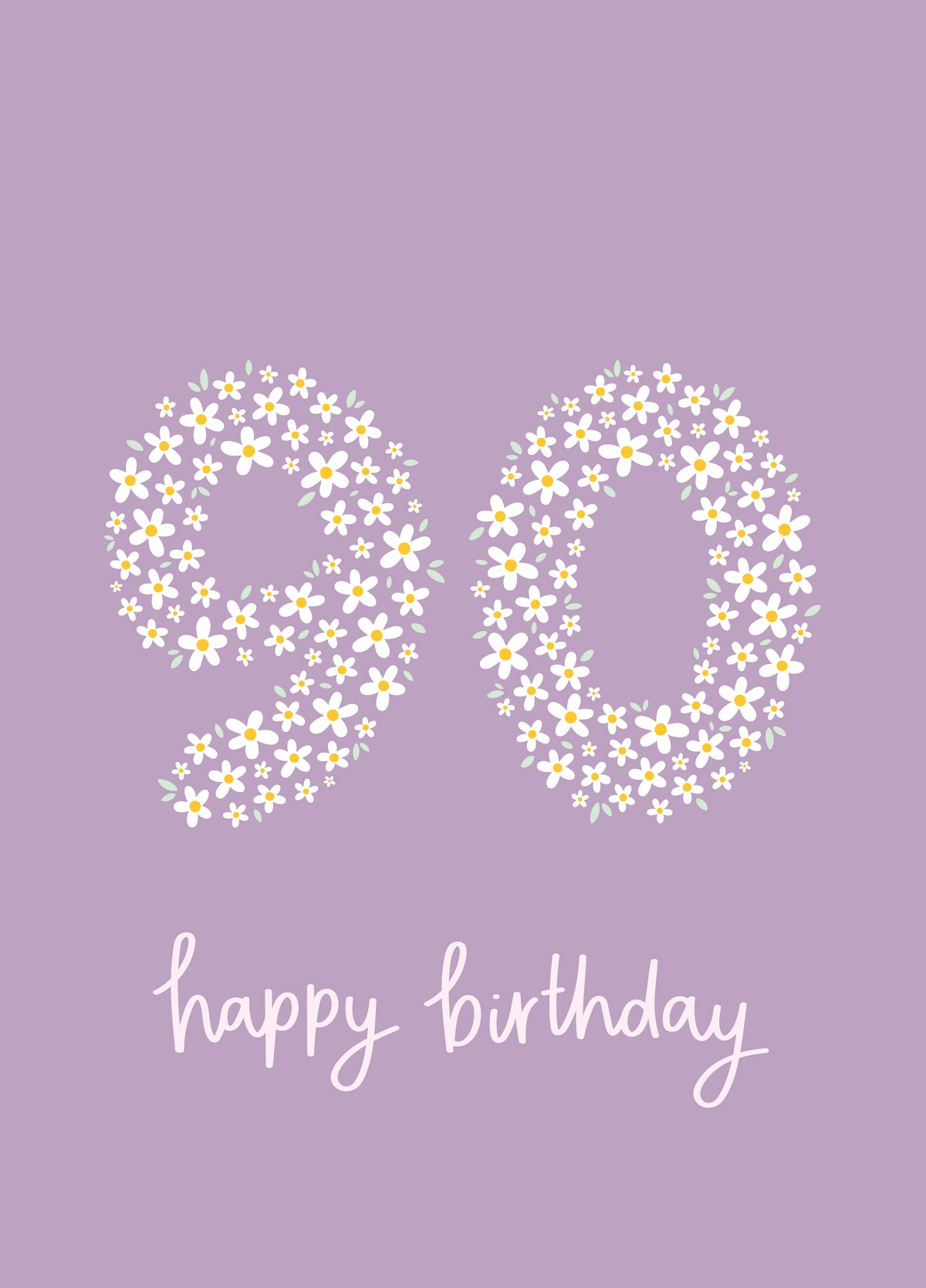 Daisy 90th Birthday Card