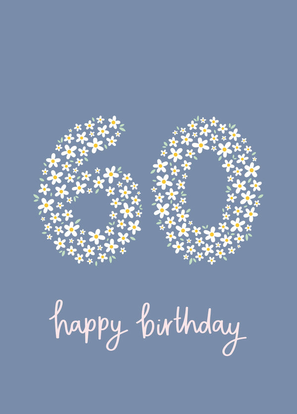 Daisy 60th Birthday Card