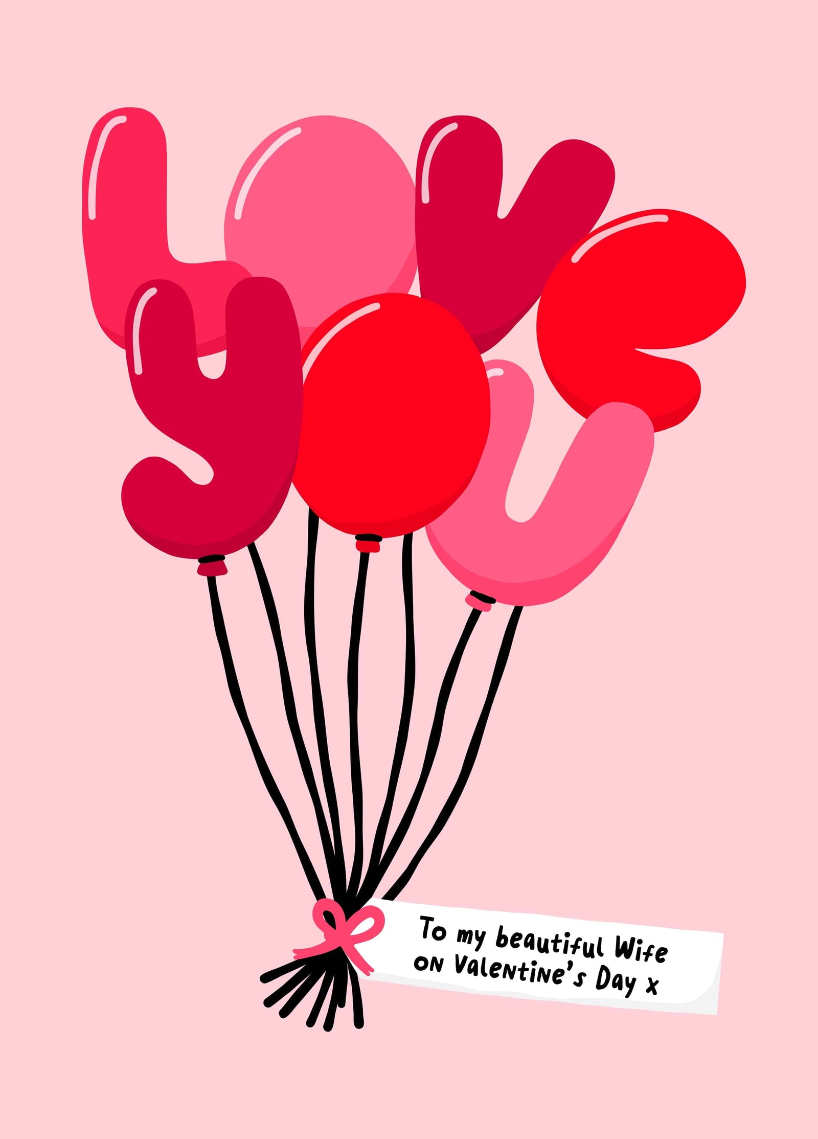 Love You Balloons Wife