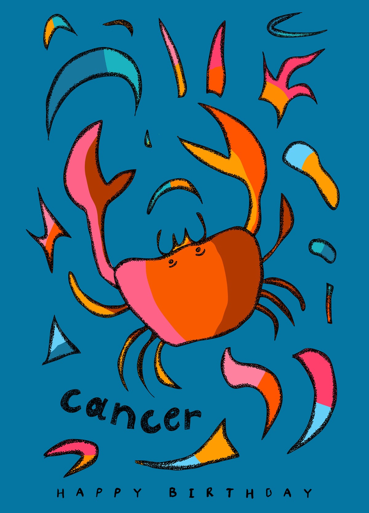 Cancer Zodiac Birthday Card