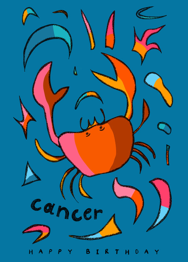 Cancer Zodiac Birthday Card