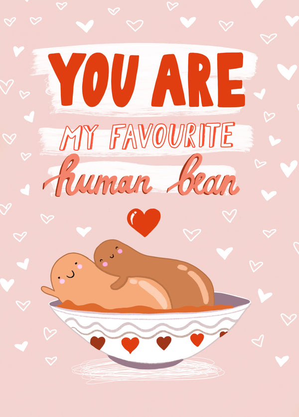 Favourite Human Bean Card