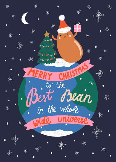 Merry Christmas To The Best Bean Card
