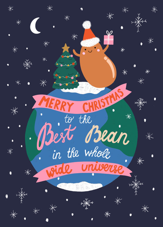 Merry Christmas To The Best Bean Card