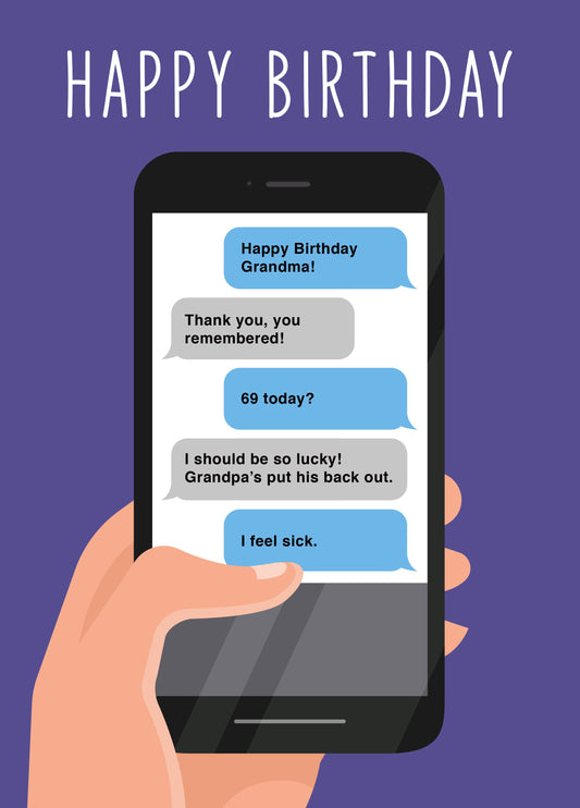 69 For Grandma Card
