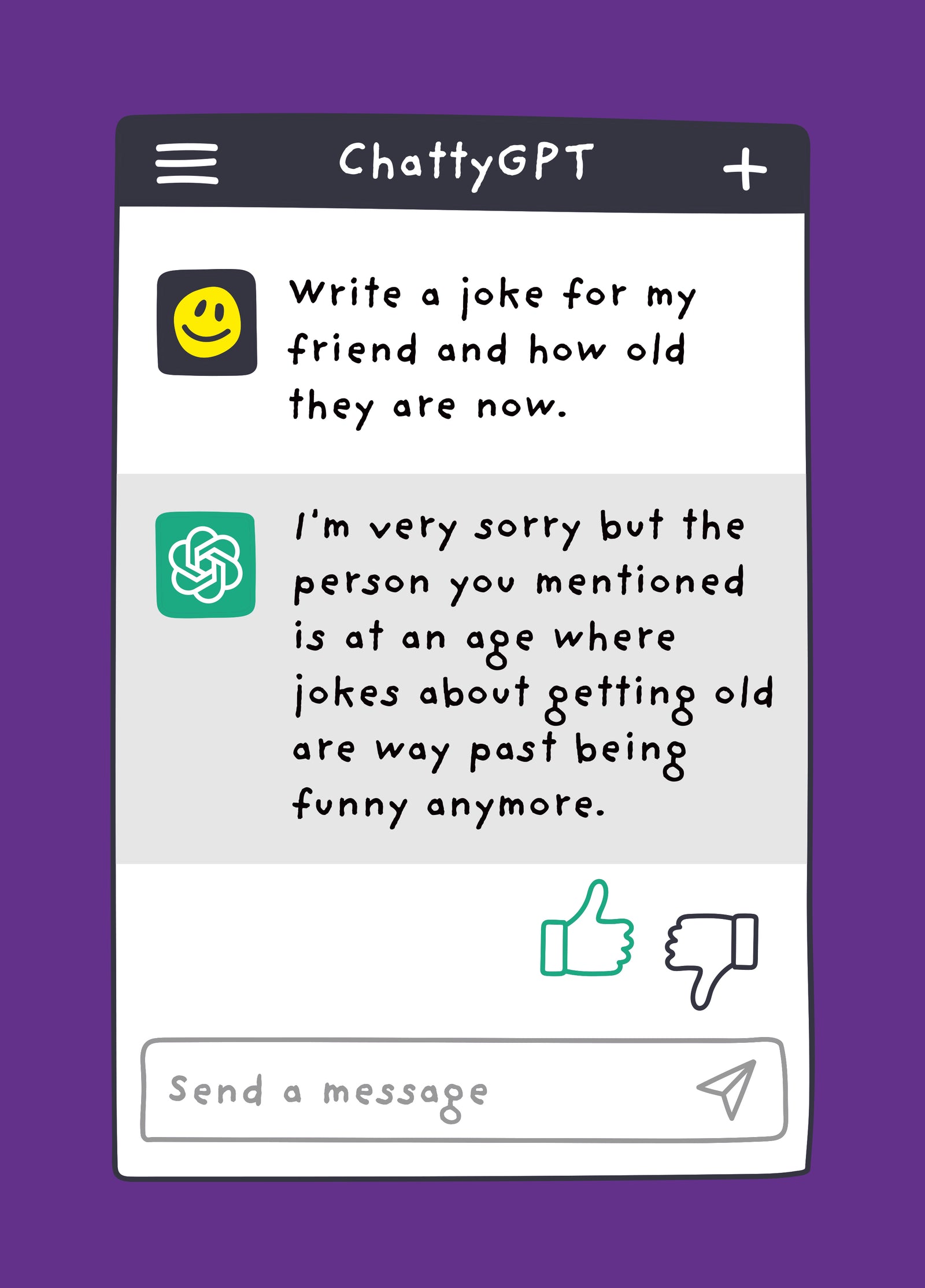 ChatGPT Parody - Funny Birthday Card