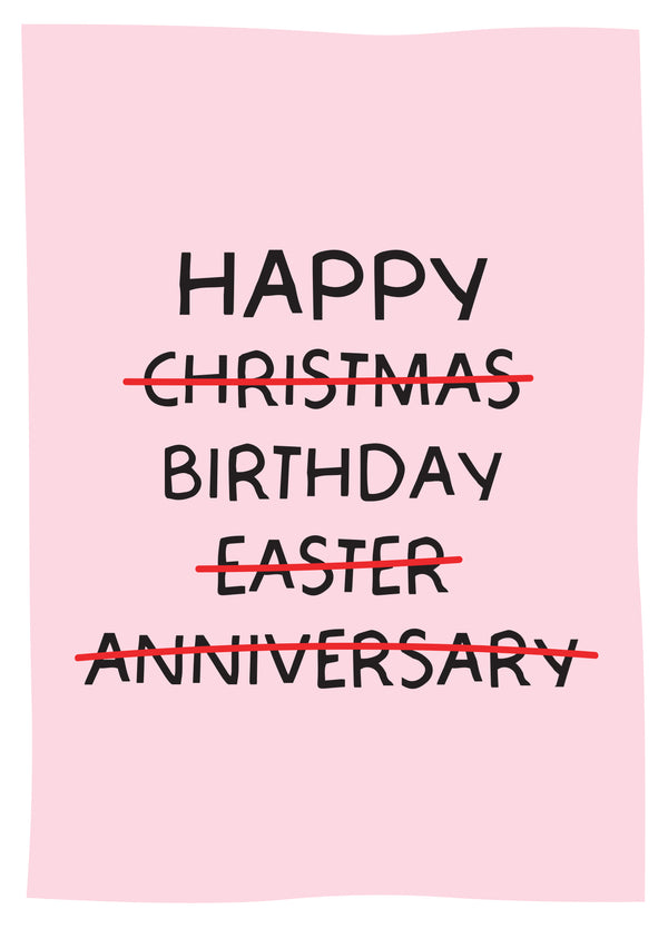Multiple Choice Birthday Card