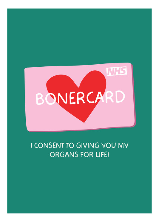 Funny Boner Card Valentines Day Card