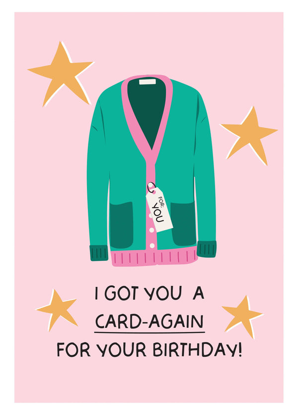Punny 'Card-Again' Birthday Card